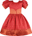 Wishkaro Girls MidiKnee Length FestiveWedding Dress