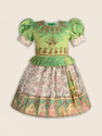 Wishkaro Girls MidiKnee Length FestiveWedding Dress