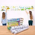 WISHKEY Kids Drawing &amp; Colouring Paper Roll 3 Meter 30Cm Width Pack Of 2 Large Coloring Roll Sheet for Toddlers Creative Art, Painting &amp; Sketching Paper for Kids Age Above 3 Years