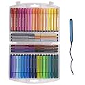 WISHKEY Plastic Water Color Pen Set for Kids, Washable Water Color Pen Combo for Coloring, Painting, Drawing, Decorating, Sketching, Card Making, Art &amp; Craft, Multicolor, 8+ Years (Set of 48)