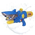 WISHKEY Shark Theme Water Gun Toy 570ml Capacity, Water Blaster with Bubble Blow for Kids, Durable Outdoor Summer Toy for Fun-Filled Water Battles and Special Occasions, 4+ Years (Pack of 1, Blue)