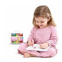 WISHKEY Twist Wax Crayons Set with Mini Drawing Book for Kids, Compact Size Easy to Grip Crayons for Drawing, Coloring, Multicolor, 3+ Years (Set of 24)