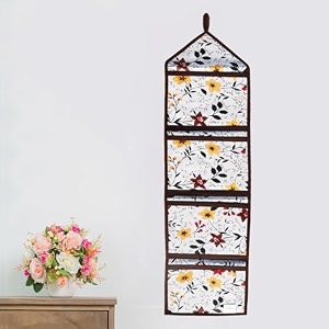wishland multipurpose wall hanging organizer with 4 pocketsset of 1 white