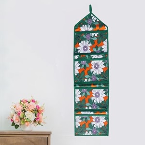 wishland multipurpose wall hanging organizer with 4 pocketsset of 1 green