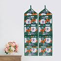 WISHLAND® Multipurpose Wall Hanging Organizer with 4 Pockets(Set of 2, Green)
