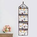 WISHLAND® Multipurpose Wall Hanging Organizer with 4 Pockets(Set of 1, White)
