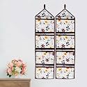 WISHLAND® Multipurpose Wall Hanging Organizer with 4 Pockets(Set of 2, White)