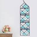 WISHLAND® Multipurpose Wall Hanging Organizer with 4 Pockets(Set of 1, Blue)