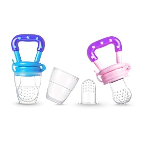 wishland silicone baby infant fruit feeder dummy pacifier newborn nipple multicolour pack of 2