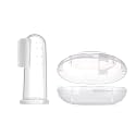 WISHLAND™ Silicone Baby Finger Brush/Tongue Cleaner With Case(Pack of 1 Pc) Multicolour