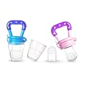 WISHLAND™ Silicone Baby Infant Fruit Feeder Dummy Pacifier Newborn Nipple (Multicolour, Pack of 2)