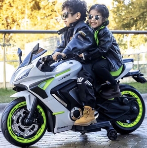 wishmaster big size motorbike for 3 to 12 years with real bike sound  usb  music player bike battery operated ride on