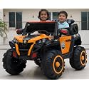Wishmaster Electric Ride on Car for Kids, Parental Remote, 12V Rechargeable Battery, 3 Speed, LED Lights, Music, Bluetooth, 2 to 8 Years, Swing Function, Long Wheelbase (with 6 Months Warranty)