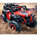 Wishmaster Kids Big Size Electric Ride On Car, 4x4 Battery Operated Toy Vehicle | Baby Driving Jeep with Rc + Mobile App Control (with Assembly +1 Year Warranty, Red)