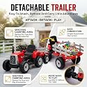 WISHMASTER Kids Electric Ride-On Tractor 12V Battery
