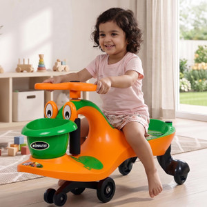 wishmaster panda car magic steering swing rideon for kids twister rideons  wagons non battery operated ride on