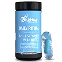 WishNew Wellness Daily Ritual Men's Multivitamin 18+ | Comprehensive 36-Nutrient Blend for Peak Energy &amp; Metabolism | Boosts Stamina, Immune Health | 60 Non-GMO Delayed Release Capsules for Your Wellbeing