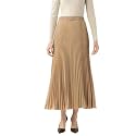 Wisstler Pleated Flared Midi Skirt