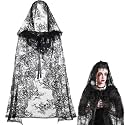 Witch Hooded Cloak for Women Sheer Cape