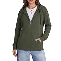 Witsmile Zip Up Hoodie Women Plus Size Hood Sweatshirt Soft Knit Stretchy