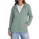 Witsmile Zip Up Hoodie Women Plus Size Hood Sweatshirt Soft Knit Stretchy