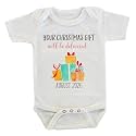 Witty and Bitty Your Christmas Gift Will Be Delivered Baby Pregnancy Reveal Onesie Parents Grandparents Family