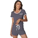 WiWi Bamboo Viscose Womens Pajamas Cooling Sleepwear for Hot Flashes S-4X