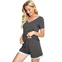 WiWi Bamboo Viscose Womens Pajamas Cooling Sleepwear for Hot Flashes S-4X