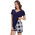 WiWi Bamboo Viscose Womens Pajamas Cooling Sleepwear for Hot Flashes S-4X