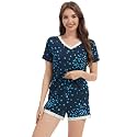 WiWi Bamboo Viscose Womens Pajamas Cooling Sleepwear for Hot Flashes S-4X
