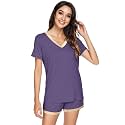 WiWi Bamboo Viscose Womens Pajamas Cooling Sleepwear for Hot Flashes S-4X