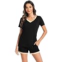 WiWi Bamboo Viscose Womens Pajamas Cooling Sleepwear for Hot Flashes S-4X
