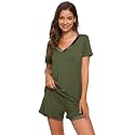 WiWi Bamboo Viscose Womens Pajamas Cooling Sleepwear for Hot Flashes S-4X