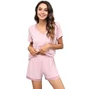 WiWi Bamboo Viscose Womens Pajamas Cooling Sleepwear for Hot Flashes S-4X