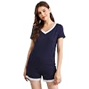 WiWi Bamboo Viscose Womens Pajamas Cooling Sleepwear for Hot Flashes S-4X