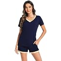 WiWi Bamboo Viscose Womens Pajamas Cooling Sleepwear for Hot Flashes S-4X