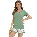 WiWi Bamboo Viscose Womens Pajamas Cooling Sleepwear for Hot Flashes S-4X