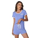 WiWi Bamboo Viscose Womens Pajamas Cooling Sleepwear for Hot Flashes S-4X