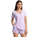 WiWi Bamboo Viscose Womens Pajamas Cooling Sleepwear for Hot Flashes S-4X