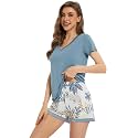 WiWi Bamboo Viscose Womens Pajamas Cooling Sleepwear for Hot Flashes S-4X