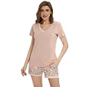WiWi Bamboo Viscose Womens Pajamas Cooling Sleepwear for Hot Flashes S-4X