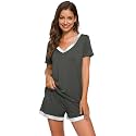 WiWi Bamboo Viscose Womens Pajamas Cooling Sleepwear for Hot Flashes S-4X