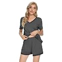 WiWi Bamboo Viscose Womens Pajamas Cooling Sleepwear for Hot Flashes S-4X