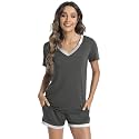 WiWi Bamboo Viscose Womens Pajamas Cooling Sleepwear for Hot Flashes S-4X