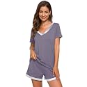 WiWi Bamboo Viscose Womens Pajamas Cooling Sleepwear for Hot Flashes S-4X