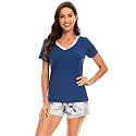 WiWi Bamboo Viscose Womens Pajamas Cooling Sleepwear for Hot Flashes S-4X