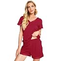 WiWi Bamboo Viscose Womens Pajamas Cooling Sleepwear for Hot Flashes S-4X