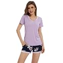 WiWi Bamboo Viscose Womens Pajamas Cooling Sleepwear for Hot Flashes S-4X