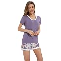 WiWi Bamboo Viscose Womens Pajamas Cooling Sleepwear for Hot Flashes S-4X