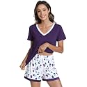 WiWi Bamboo Viscose Womens Pajamas Cooling Sleepwear for Hot Flashes S-4X